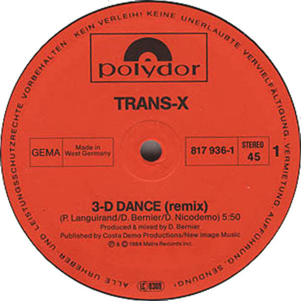 Trans-X -3-D Dance (Remix)