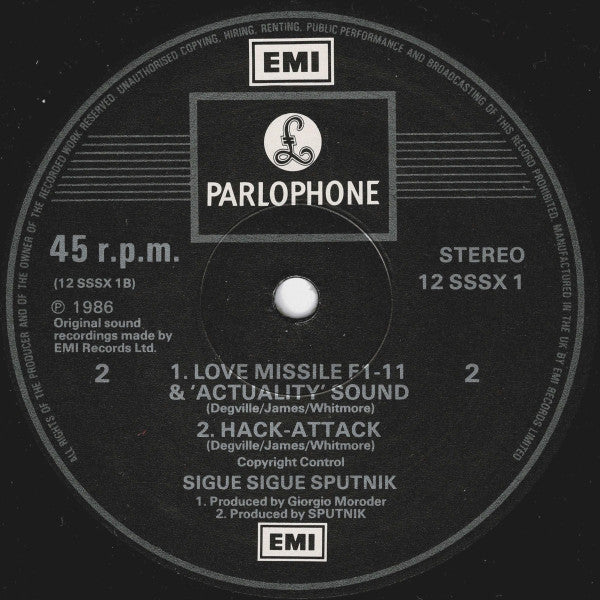 Sigue Sigue Sputnik -Love Missile F1-11 (Original Motion Picture Soundtrack)