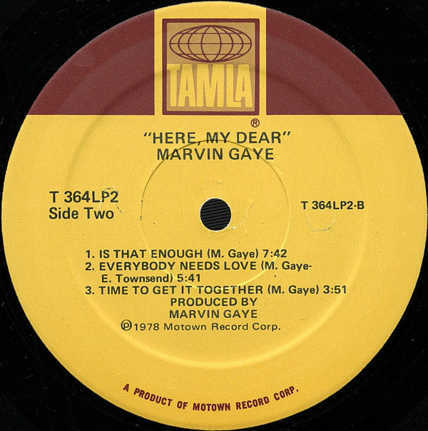 Marvin Gaye - "Here, My Dear."
