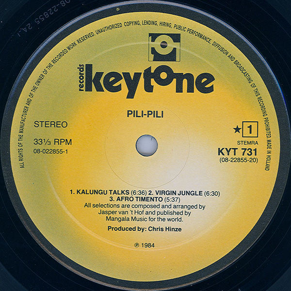 Jasper van 't Hof* - Pili-Pili