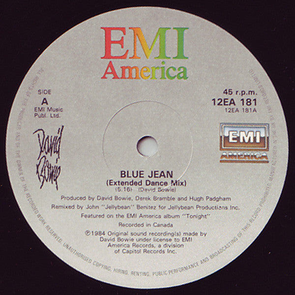 David Bowie - Blue Jean (Extended Dance Mix)