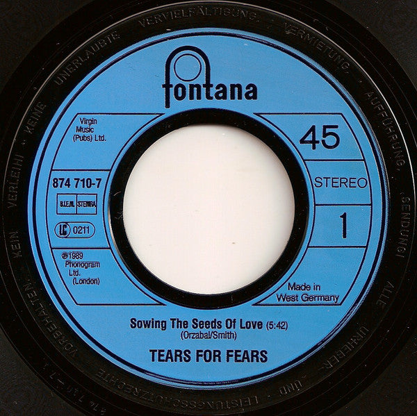 Tears For Fears -Sowing The Seeds Of Love