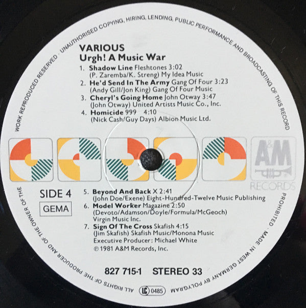 Various -Urgh! A Music War