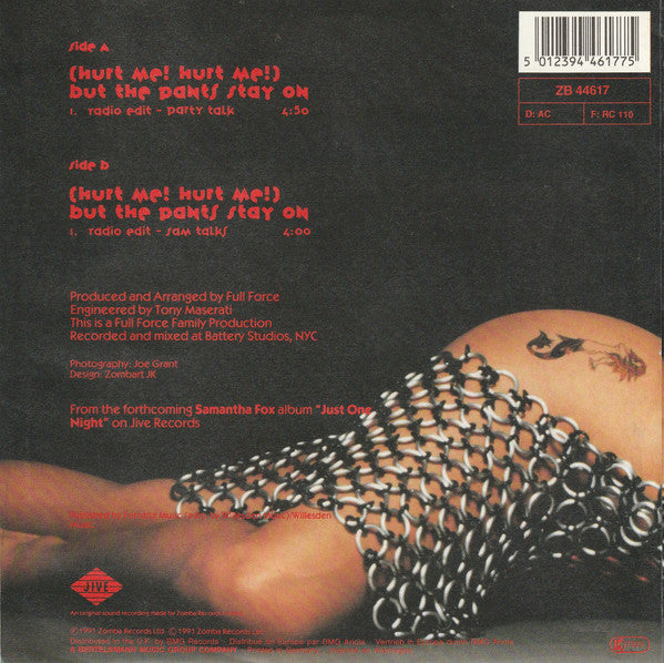 Samantha Fox -(Hurt Me! Hurt Me!) But The Pants Stay On