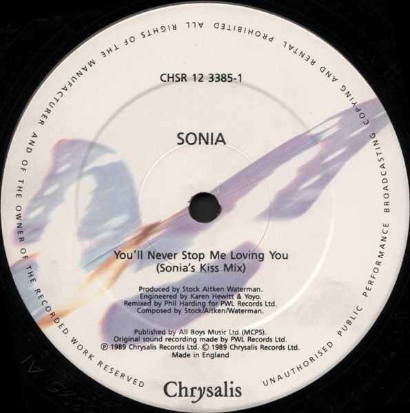 Sonia -You'll Never Stop Me Loving You (Sonia’s Kissmix)