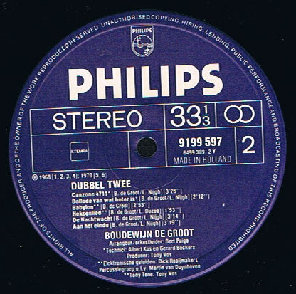 Boudewijn de Groot - Dubbel, Twee
