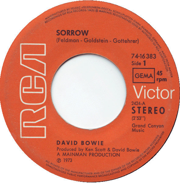 David Bowie -Sorrow