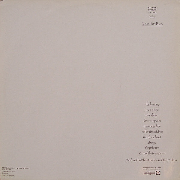 Tears For Fears -The Hurting
