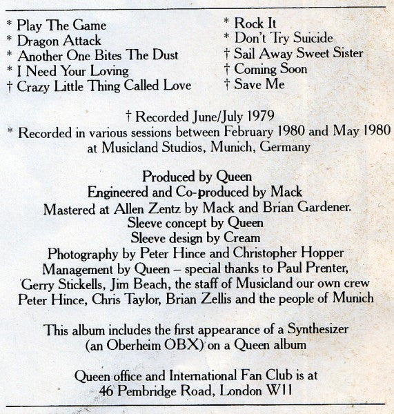 Queen -The Game