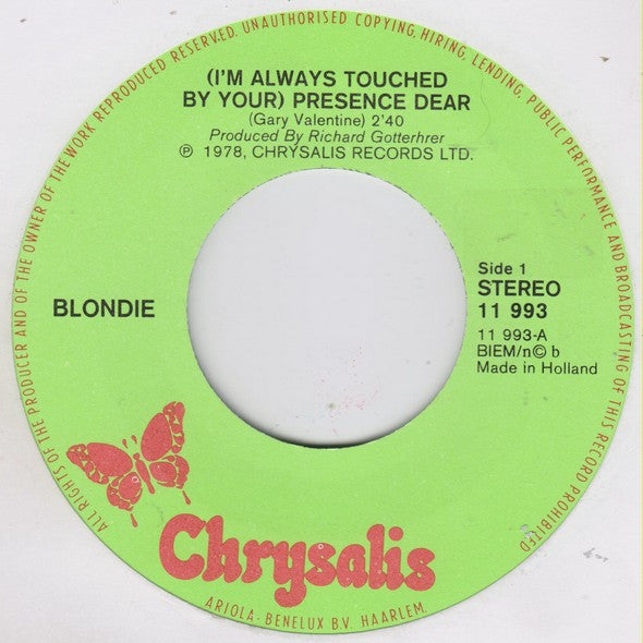 Blondie -I'm Always Touched By Your Presence, Dear