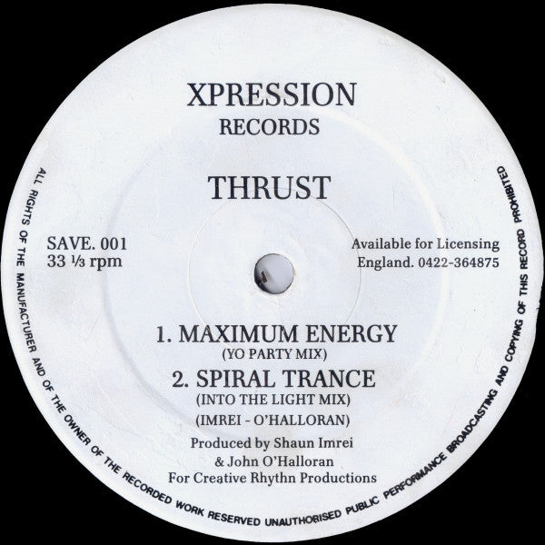 Thrust (4) / Psychic Phenomena -Maximum Energy