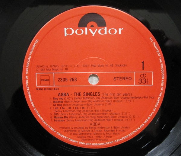ABBA - The Singles - The First Ten Years