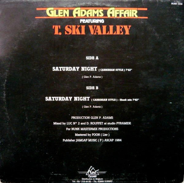 Glen Adams Affair Featuring T. Ski Valley* -Saturday Night