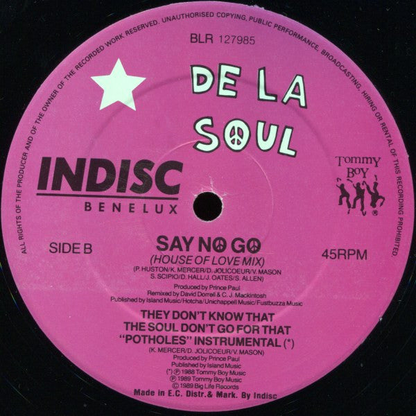 De La Soul -Say No Go