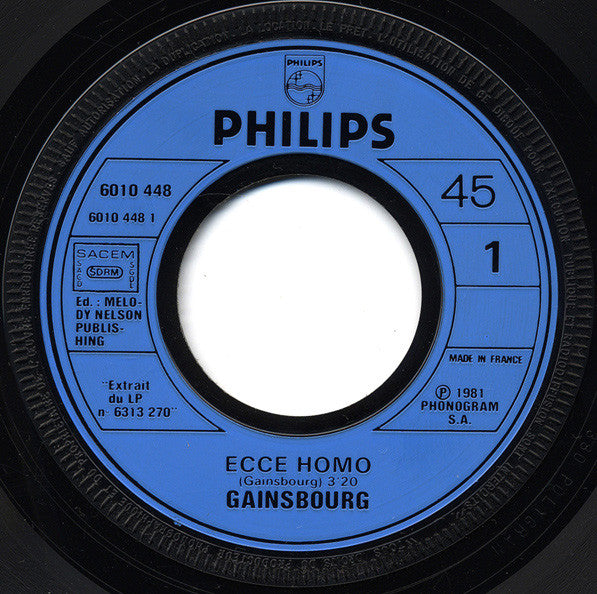 Gainsbourg* - Ecce Homo