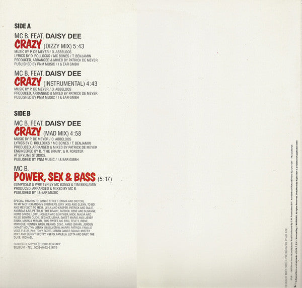 MC B.* Featuring Daisy Dee -Crazy