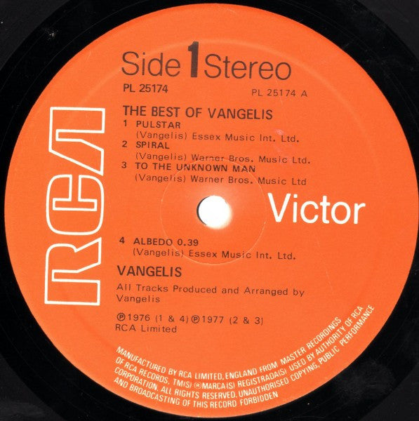 Vangelis -The Best Of Vangelis