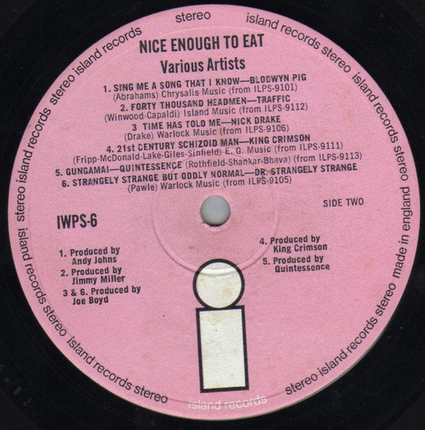 Various - Nice Enough To Eat