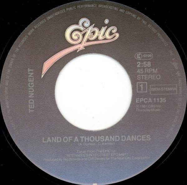 Ted Nugent -Land Of A Thousand Dances
