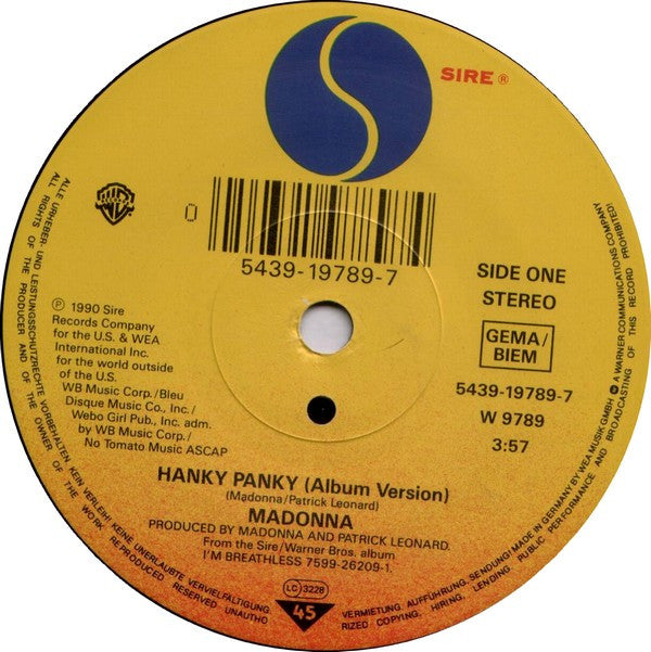 Madonna -Hanky Panky