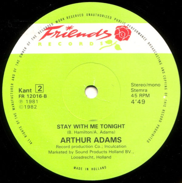 Arthur Adams - You Got The Floor