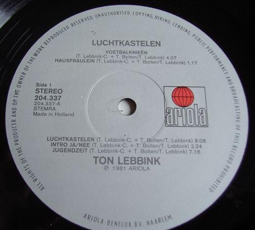 Ton Lebbink -Luchtkastelen