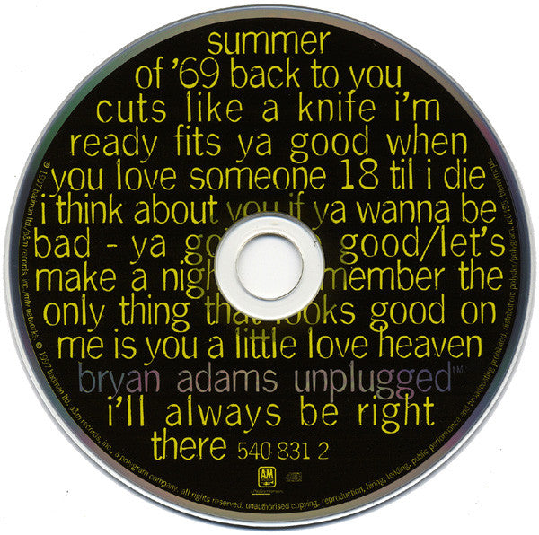 Bryan Adams - Unplugged