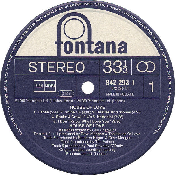 The House Of Love -The House Of Love