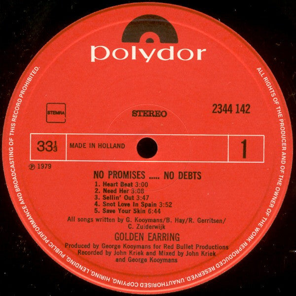 Golden Earring -No Promises...No Debts
