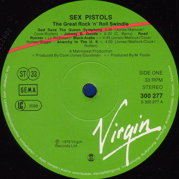 Sex Pistols -The Great Rock 'N' Roll Swindle