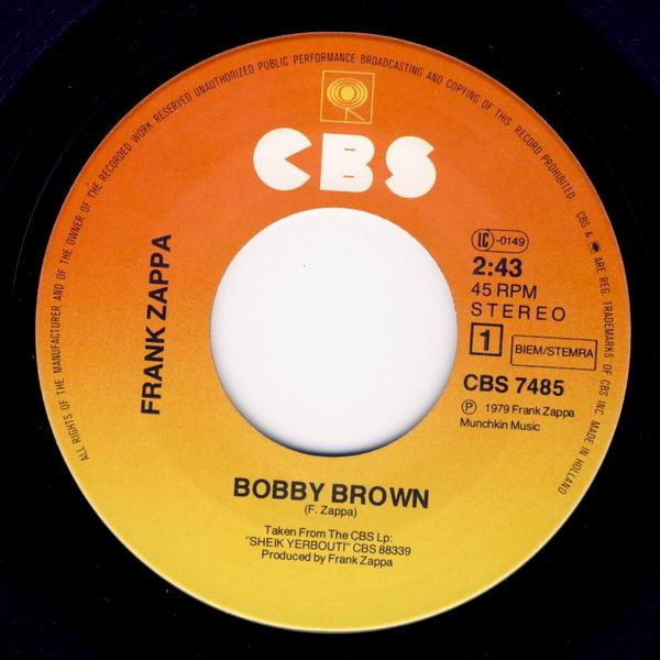 Frank Zappa -Bobby Brown