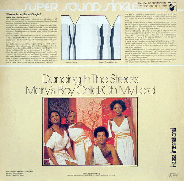 Boney M. -Dancing In The Streets / Mary's Boy Child / Oh My Lord