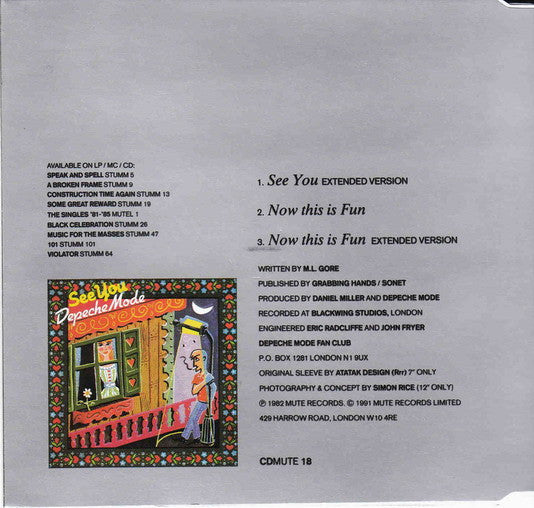 Depeche Mode - Singles 1-6