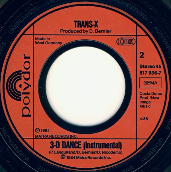 Trans-X -3-D Dance (Remix)