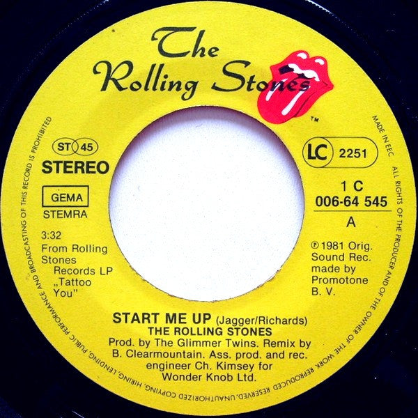 Rolling Stones* -Start Me Up