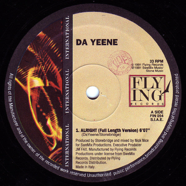 Da Yeene* -Alright