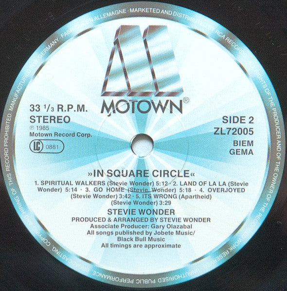 Stevie Wonder -In Square Circle