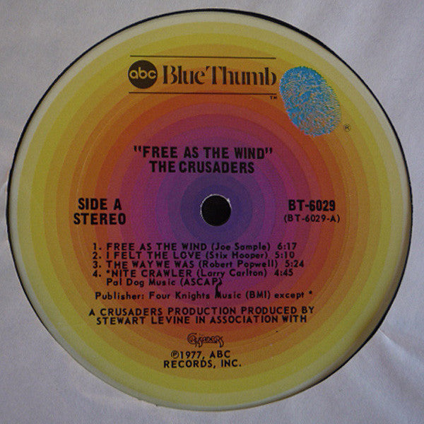 The Crusaders -Free As The Wind