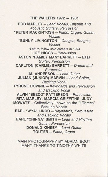 Bob Marley & The Wailers -Legend - The Best Of Bob Marley And The Wailers