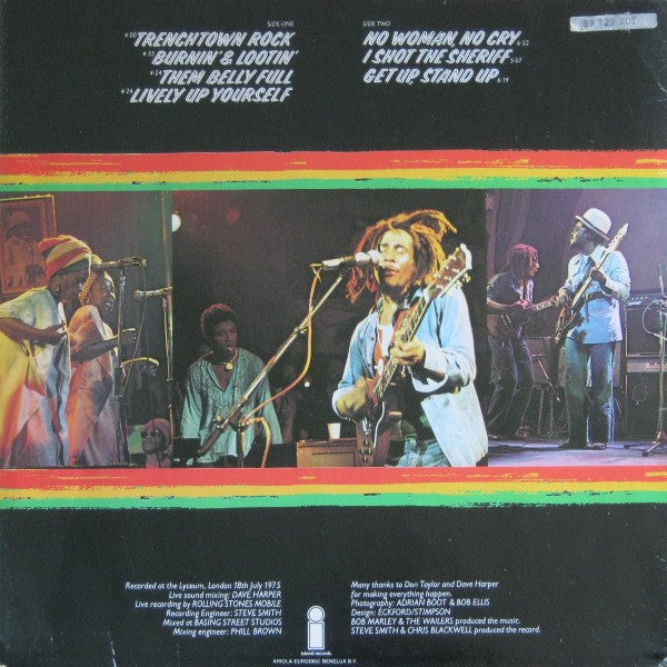 Bob Marley And The Wailers* -Live!