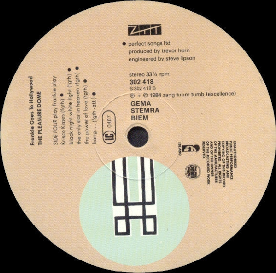 Frankie Goes To Hollywood -Welcome To The Pleasuredome