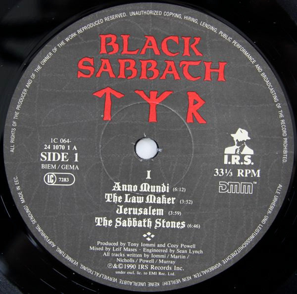 Black Sabbath -Tyr
