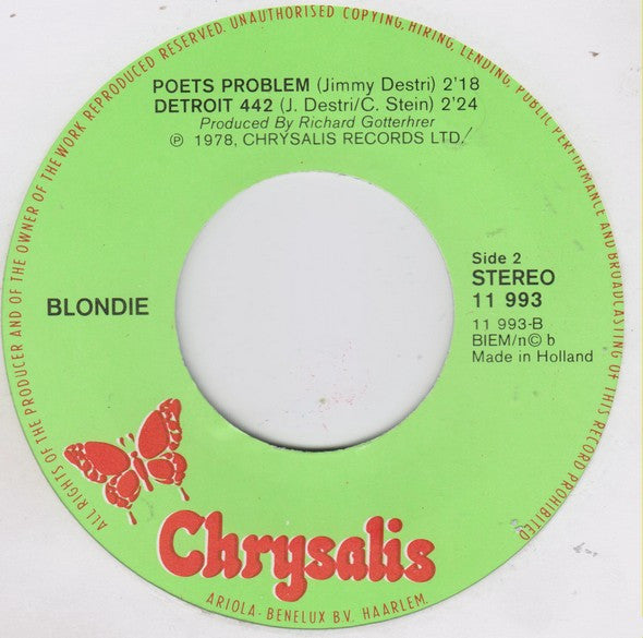 Blondie -I'm Always Touched By Your Presence, Dear