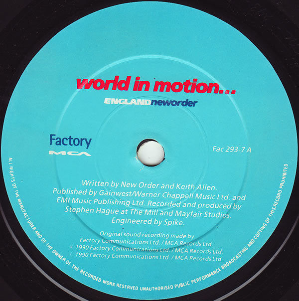 Englandneworder* -World In Motion...