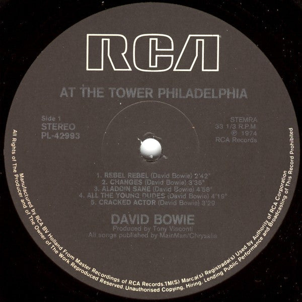 David Bowie -David Bowie At The Tower Philadelphia