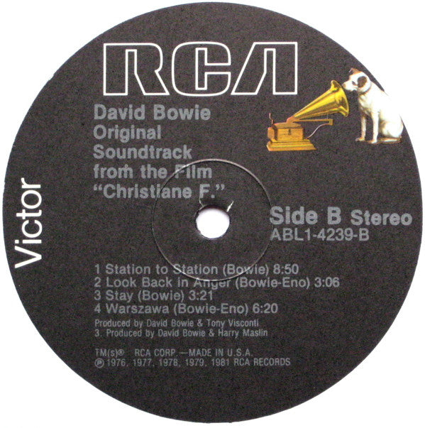 David Bowie -Original Soundtrack From The Film Christiane F.