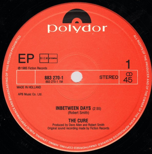 The Cure -In Between Days