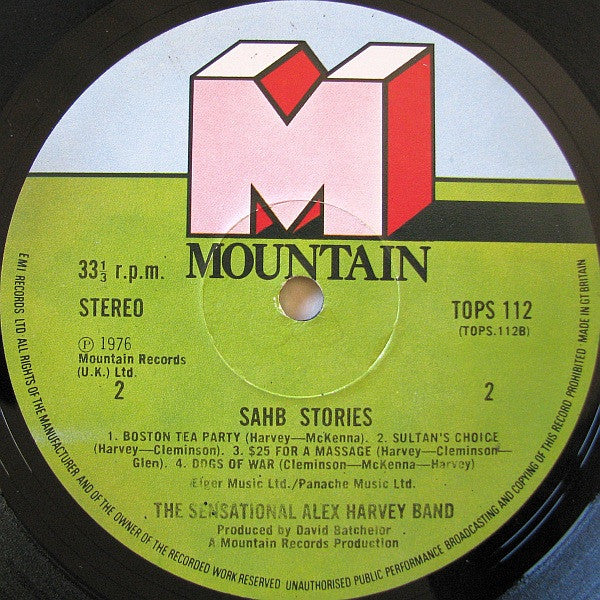 The Sensational Alex Harvey Band -SAHB Stories