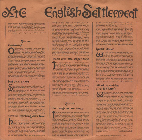 XTC -English Settlement