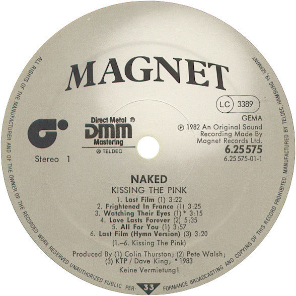 Kissing The Pink -Naked